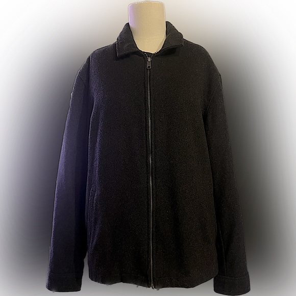 Old Navy Wool Bomber in Charcoal Gray - Picture 1 of 3